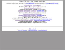 Tablet Screenshot of confederatemilitaryhistory.com